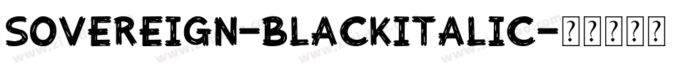 Sovereign-BlackItalic字体转换