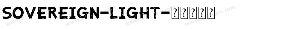 Sovereign-Light字体转换