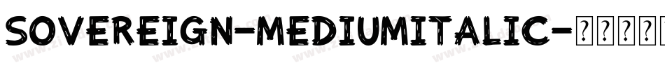 Sovereign-MediumItalic字体转换
