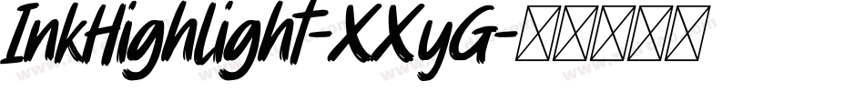 InkHighlight-XXyG字体转换