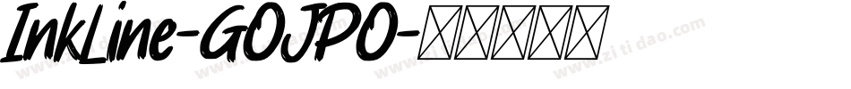 InkLine-GOJPO字体转换