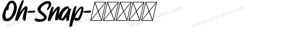 Oh-Snap字体转换