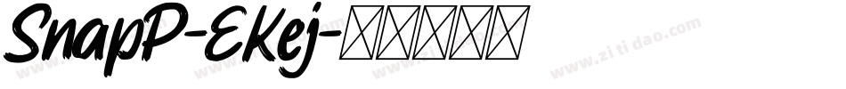 SnapP-EKej字体转换