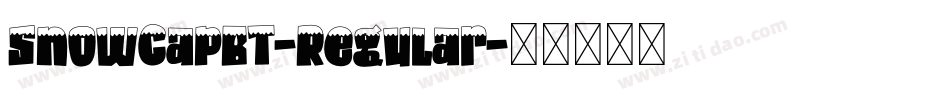 SnowCapBT-Regular字体转换