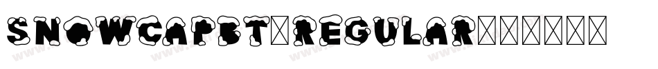 SnowCapBT-Regular字体转换