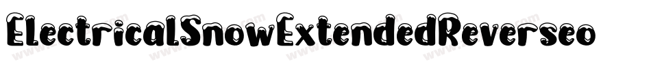 ElectricalSnowExtendedReverseoblique-noDO字体转换