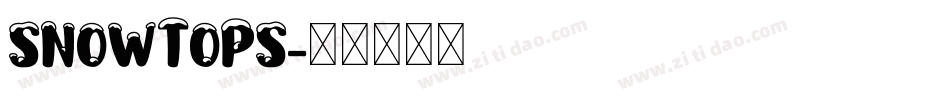 SNOWTOPS字体转换