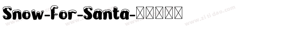 Snow-For-Santa字体转换