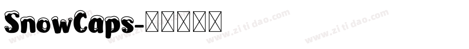 SnowCaps字体转换