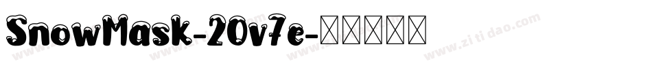 SnowMask-2Ov7e字体转换