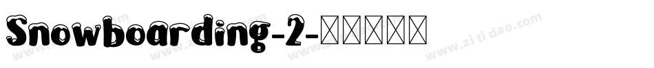 Snowboarding-2字体转换
