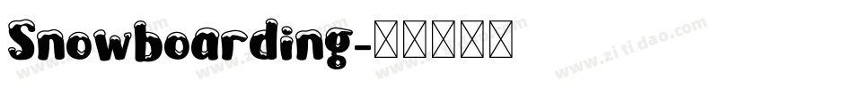 Snowboarding字体转换