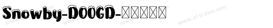 Snowby-DO0GD字体转换