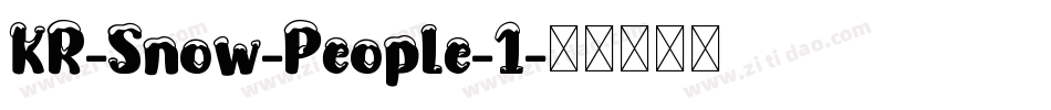 KR-Snow-People-1字体转换
