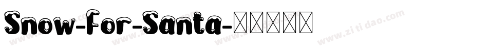 Snow-For-Santa字体转换