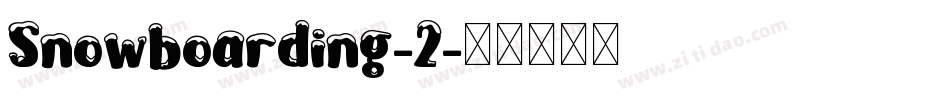 Snowboarding-2字体转换