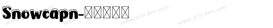 Snowcapn字体转换