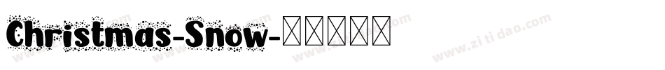 Christmas-Snow字体转换