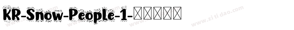 KR-Snow-People-1字体转换