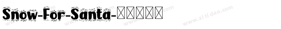 Snow-For-Santa字体转换