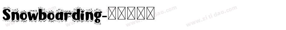 Snowboarding字体转换