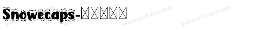 Snowecaps字体转换