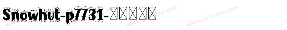 Snowhut-p7731字体转换