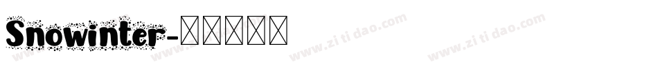 Snowinter字体转换