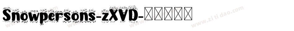 Snowpersons-zXVD字体转换