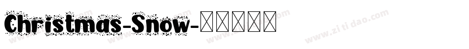 Christmas-Snow字体转换