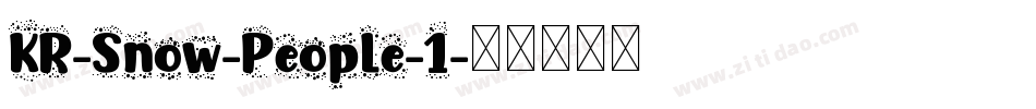 KR-Snow-People-1字体转换