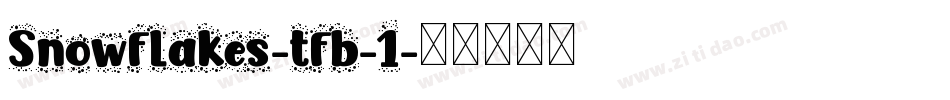 Snowflakes-tfb-1字体转换