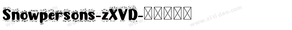 Snowpersons-zXVD字体转换