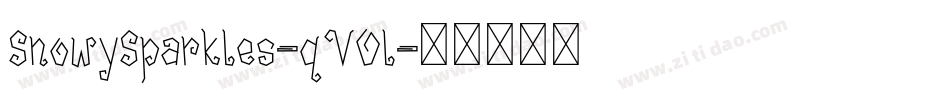 SnowySparkles-qVOl字体转换