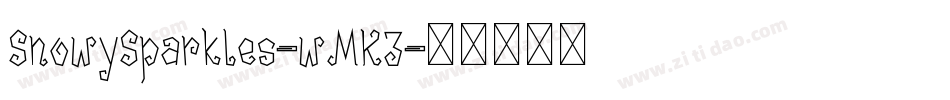 SnowySparkles-wMK3字体转换
