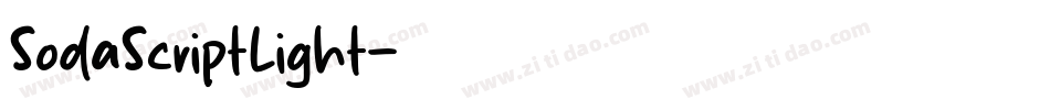 SodaScriptLight字体转换