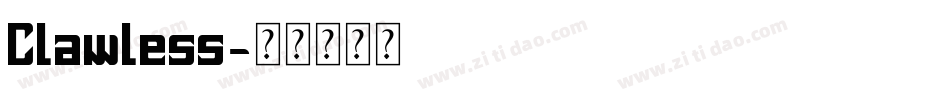 Clawless字体转换