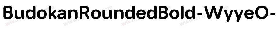 BudokanRoundedBold-WyyeO字体转换