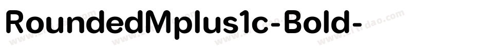 RoundedMplus1c-Bold字体转换