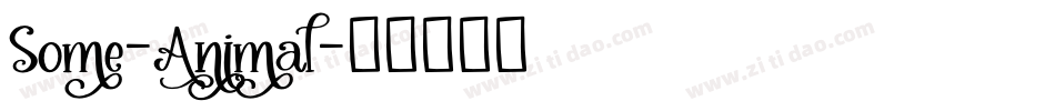 Some-Animal字体转换