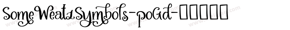SomeWeatzSymbols-poGd字体转换