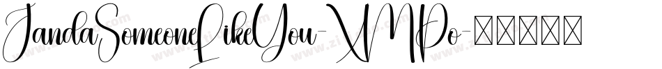 JandaSomeoneLikeYou-XMPo字体转换