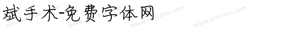 斌手术字体转换