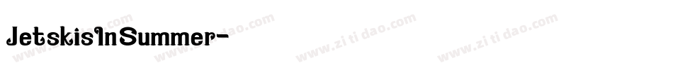 JetskisInSummer字体转换