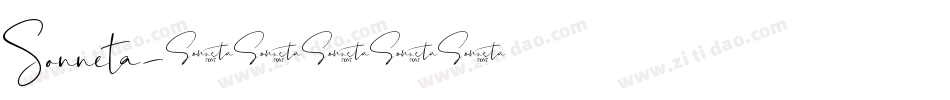 Sonneta字体转换