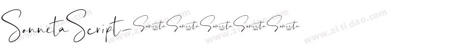 SonnetaScript字体转换