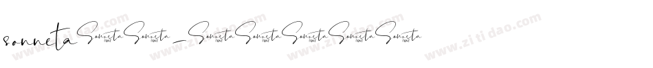 sonneta字体字体转换