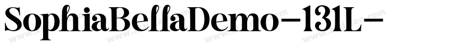 SophiaBellaDemo-131L字体转换
