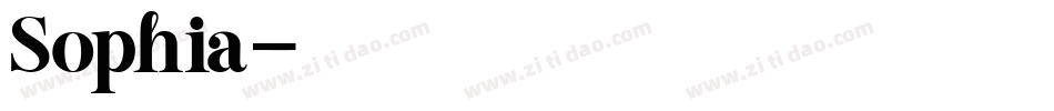 Sophia字体转换