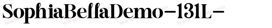 SophiaBellaDemo-131L字体转换